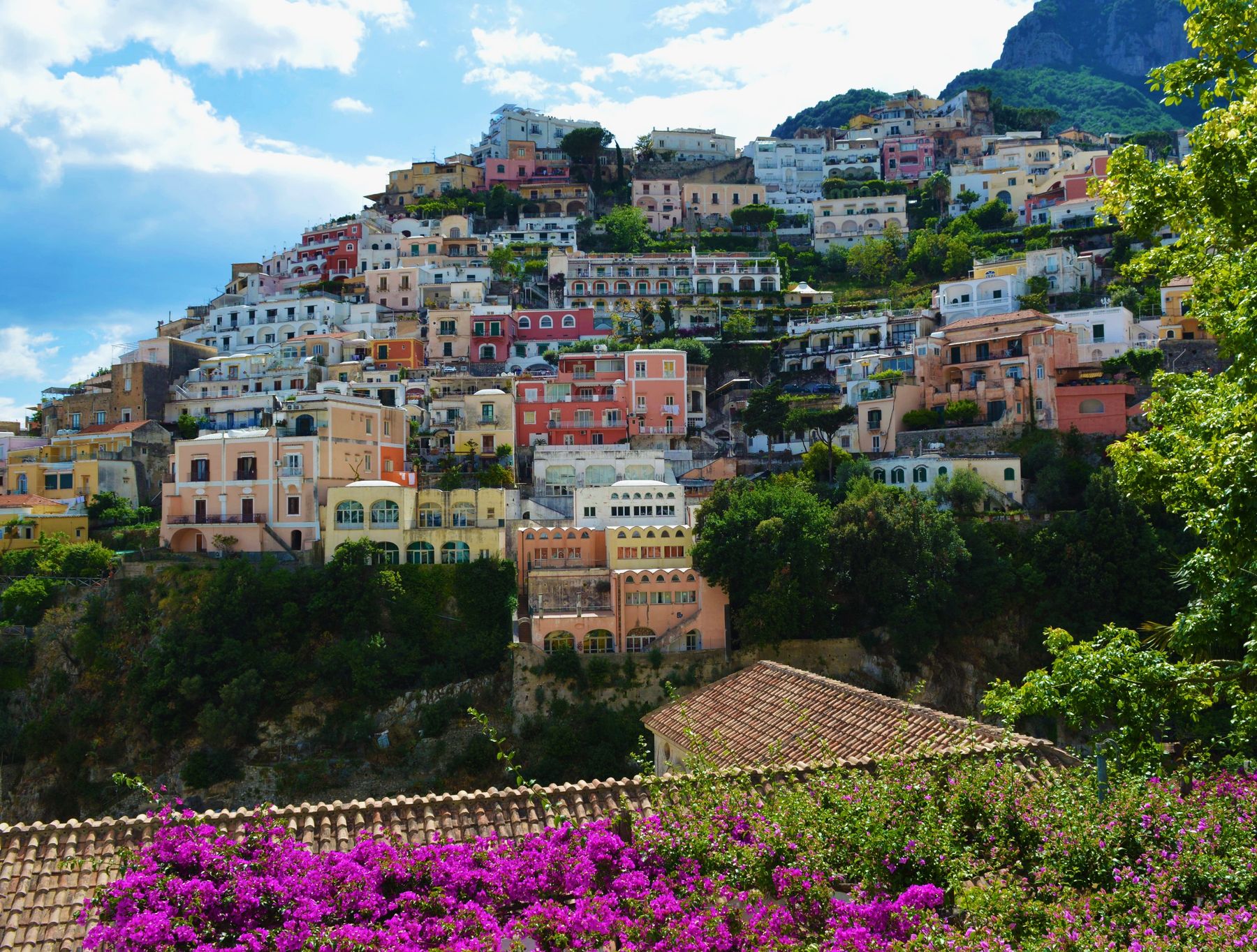 Cliffside town on the Italian coast