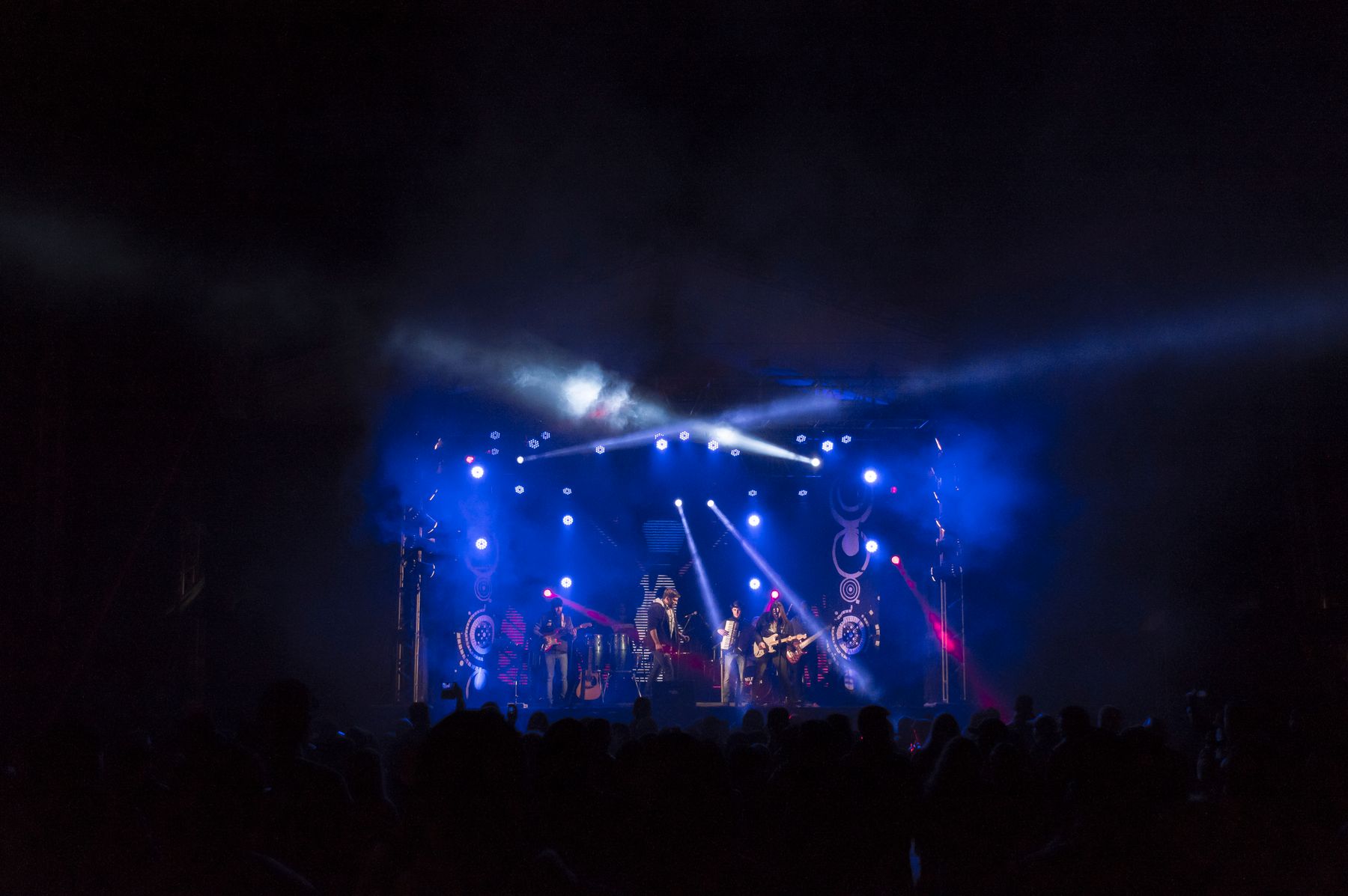 Live band performing on stage
